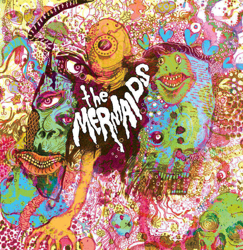 The Mermaids - For No Smoking Pleasure. Album cover artwork by Grant Hunter